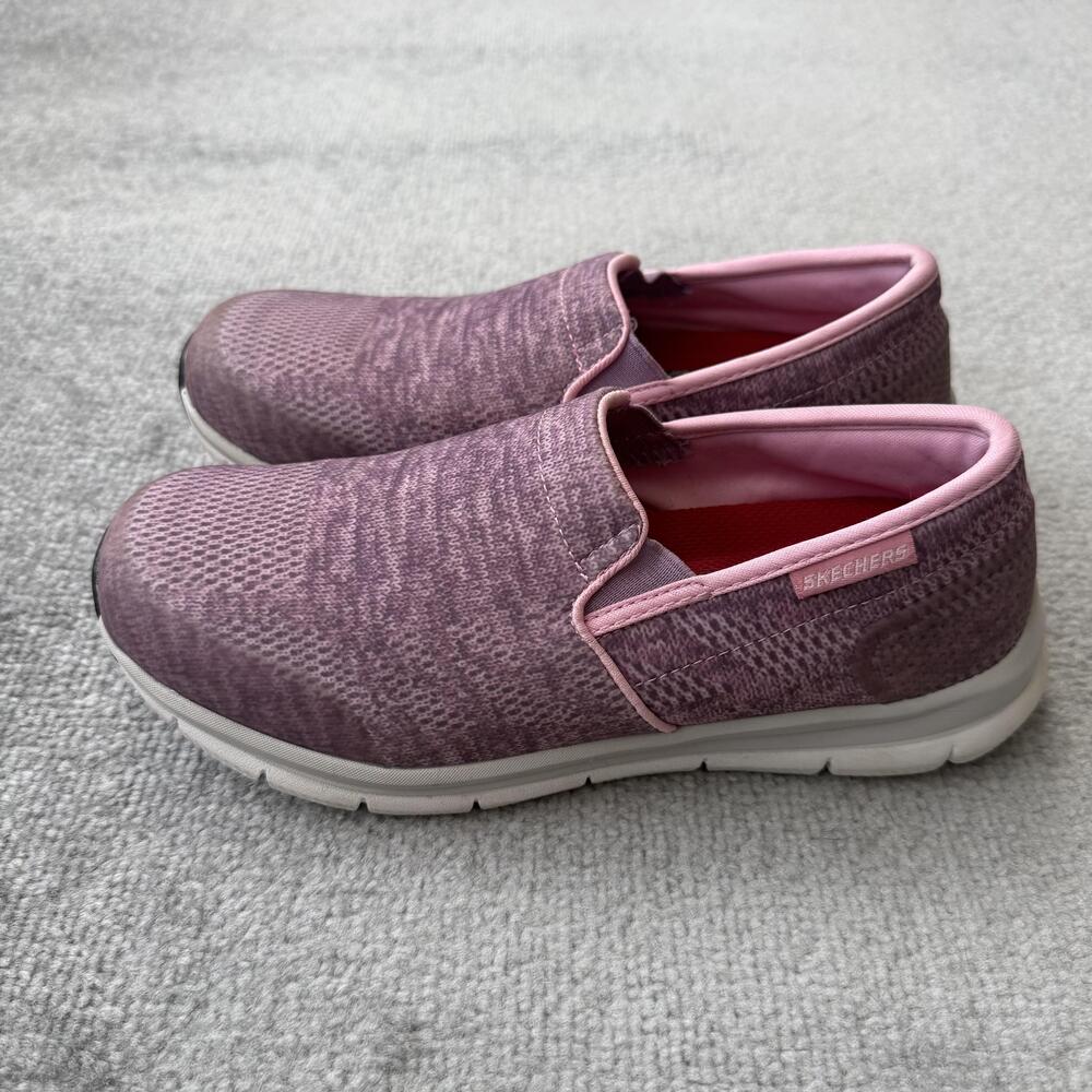 Skechers Shoes Womens Size 7.5 Pink Work Relaxed Fit Slip Resistant 77239